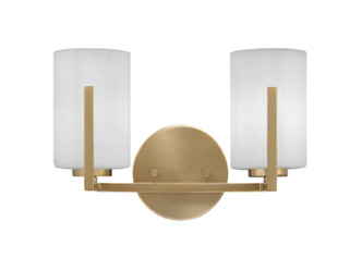 Toltec Lighting - 4512-NAB-310 - Two Light Bathroom Lighting - Atlas - New Age Brass