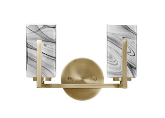 Toltec Lighting - 4512-NAB-549 - Two Light Bath Bar - Atlas - New Age Brass