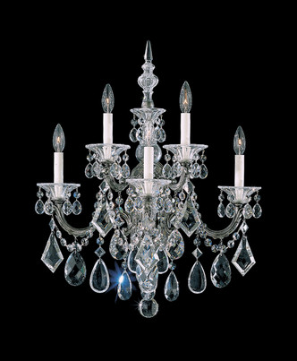 Schonbek - 5003-76R - Five Light Wall Sconce - La Scala - Heirloom Bronze