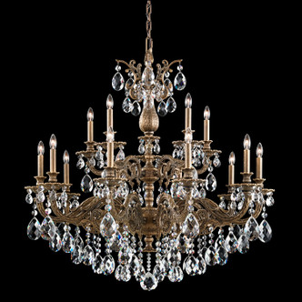Schonbek - 5685-83R - 15 Light Chandelier - Milano - Florentine Bronze