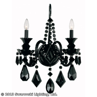 Schonbek - 5702BK - Two Light Wall Sconce - Hamilton Black - Jet Black
