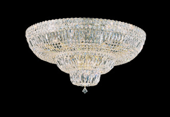 Schonbek - 5898-40O - 21 Light Semi-Flush Mount - Petit Crystal Deluxe - Polished Silver