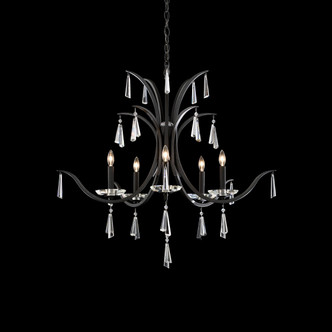 Schonbek - S30505-48R - Five Light Chandelier - Tinsley - Ferro Black