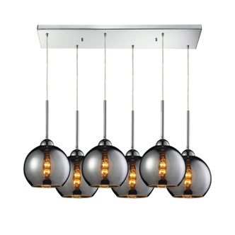 ELK Home - 10240/6RC-CHR - Six Light Pendant - Cassandra - Polished Chrome