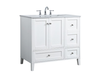 sommerville Single Bathroom Vanity (VF18036WH)