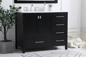 Irene Single Bathroom Vanity (VF18842BK)