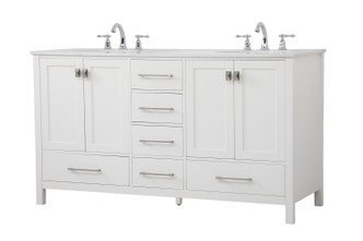 Irene Double Bathroom Vanity (VF18860DWH)