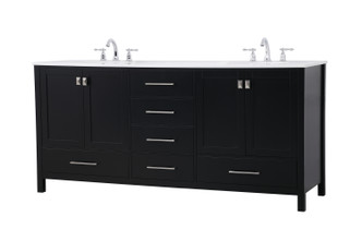 Irene Double Bathroom Vanity (VF18872DBK)