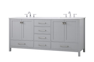 Irene Double Bathroom Vanity (VF18872DGR)