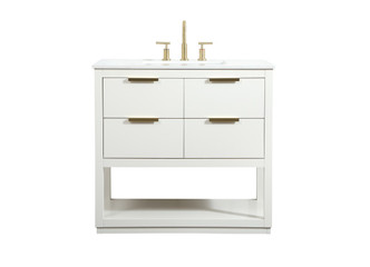 Elegant Lighting - VF19236WH - Vanity Sink Set - Larkin - white