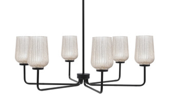 Toltec Lighting - 6206-MB-4253 - Six Light Chandelier - Sandia - Matte Black