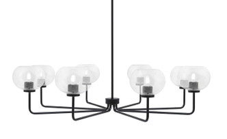 Toltec Lighting - 6208-MB-202 - Eight Light Chandelier - Sandia - Matte Black