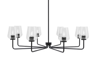 Toltec Lighting - 6208-MB-210 - Eight Light Chandelier - Sandia - Matte Black
