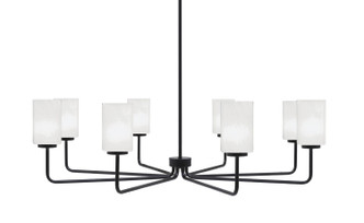 Toltec Lighting - 6208-MB-3001 - Eight Light Chandelier - Sandia - Matte Black
