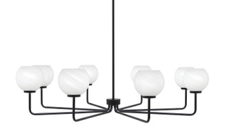 Toltec Lighting - 6208-MB-4101 - Eight Light Chandelier - Sandia - Matte Black