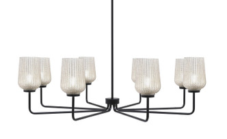 Toltec Lighting - 6208-MB-4253 - Eight Light Chandelier - Sandia - Matte Black
