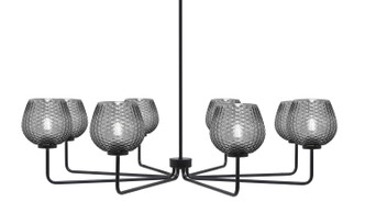 Toltec Lighting - 6208-MB-4602 - Eight Light Chandelier - Sandia - Matte Black
