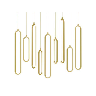 AFX Lighting - SIEP99LAJD1GDLNR9 - LED Linear Pendant - Sienna - Gold