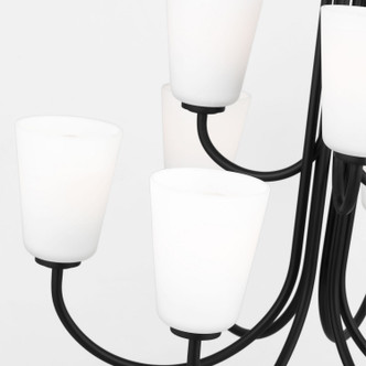 Miles Nine Light Chandelier (GLC1139MBK)