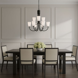 Miles Nine Light Chandelier (GLC1139MBK)
