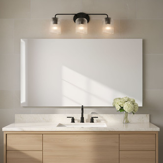 Eisele Three Light Vanity (GLV1133MBK)