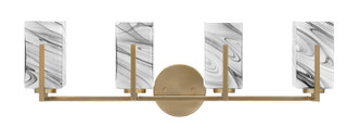 Toltec Lighting - 4514-NAB-549 - Four Light Bath Bar - Atlas - New Age Brass