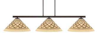 Toltec Lighting - 4523-DG-718 - Three Light Bar - Atlas - Dark Granite