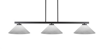 Toltec Lighting - 4523-MB-318 - Three Light Billiard/Island - Atlas - Matte Black