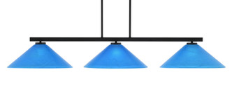 Toltec Lighting - 4523-MB-415 - Three Light Bar - Atlas - Matte Black