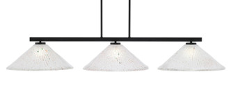 Toltec Lighting - 4523-MB-711 - Three Light Bar - Atlas - Matte Black