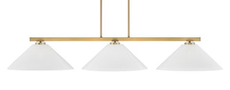 Toltec Lighting - 4523-NAB-2161 - Three Light Billiard/Island - Atlas - New Age Brass
