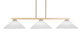 Toltec Lighting - 4523-NAB-4011 - Three Light Island Pendant - Atlas - New Age Brass