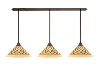 Toltec Lighting - 48-BRZ-718 - Three Light Multi Light Pendant - Any - Bronze
