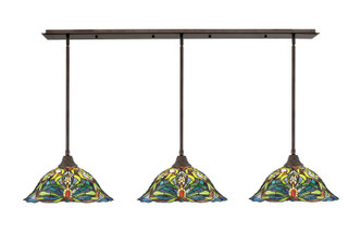 Toltec Lighting - 48-BRZ-990 - Three Light Multi Light Pendant - Any - Bronze