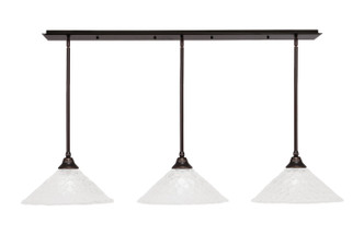 Toltec Lighting - 48-DG-411 - Three Light Multi Light Pendant - Any - Dark Granite