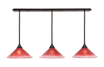 Toltec Lighting - 48-DG-716 - Three Light Multi Light Pendant - Any - Dark Granite