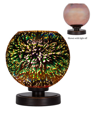 Toltec Lighting - 51-DG-6549 - One Light Table Lamp - Luna - Dark Granite
