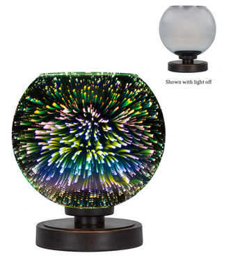 Toltec Lighting - 51-DG-6599 - One Light Table Lamp - Luna - Dark Granite