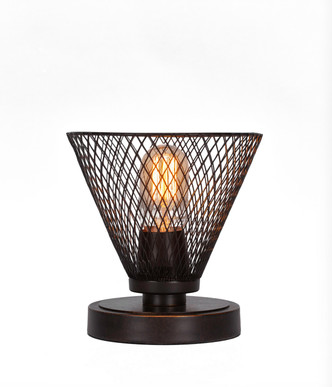 Toltec Lighting - 51-DG-805-LED18A - One Light Table Lamp - Luna - Dark Granite