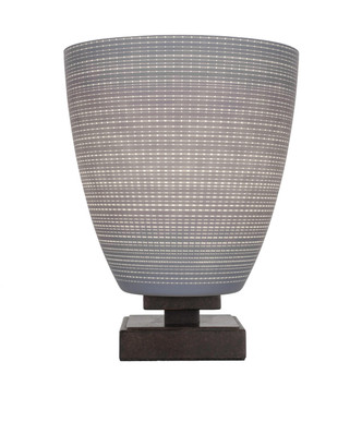Toltec Lighting - 52-DG-4072 - One Light Table Lamp - Luna - Dark Granite