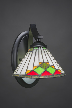 Toltec Lighting - 551-MB-9375 - One Light Wall Sconce - Zilo - Matte Black