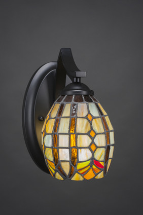 Toltec Lighting - 551-MB-9871 - One Light Wall Sconce - Zilo - Matte Black