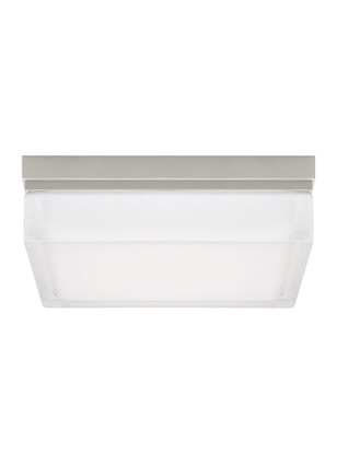 Visual Comfort Modern - 700BXLS-LED3 - LED Flush Mount - Boxie - Satin Nickel