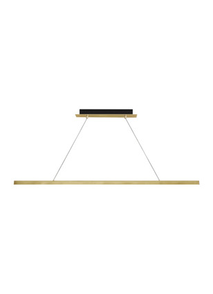 Visual Comfort Modern - 700LSDES48NB-LED92730 - LED Linear Suspension - Dessau - Natural Brass