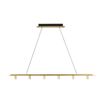 Visual Comfort Modern - 700LSPNT50NB-LED930-277 - LED Linear Suspension - Ponte - Natural Brass