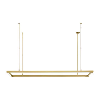 Visual Comfort Modern - 700LSSTG50NB-LED927 - LED Linear Suspension - Stagger - Natural Brass