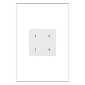 Legrand - WNACB46W1 - Wired Smart Scene Controller with Netatmo - adorne - White