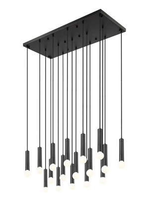 Stari 17 Light Linear Chandelier (1956P-17L-MB)