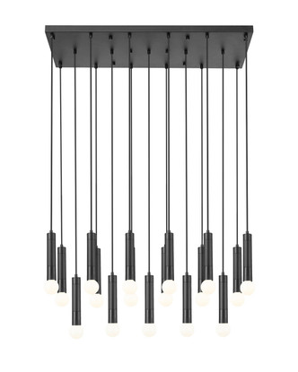 Stari 17 Light Linear Chandelier (1956P-17L-MB)