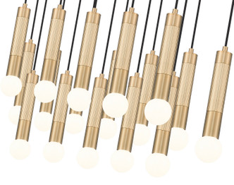 Stari 23 Light Linear Chandelier (1956P-23L-MGLD)